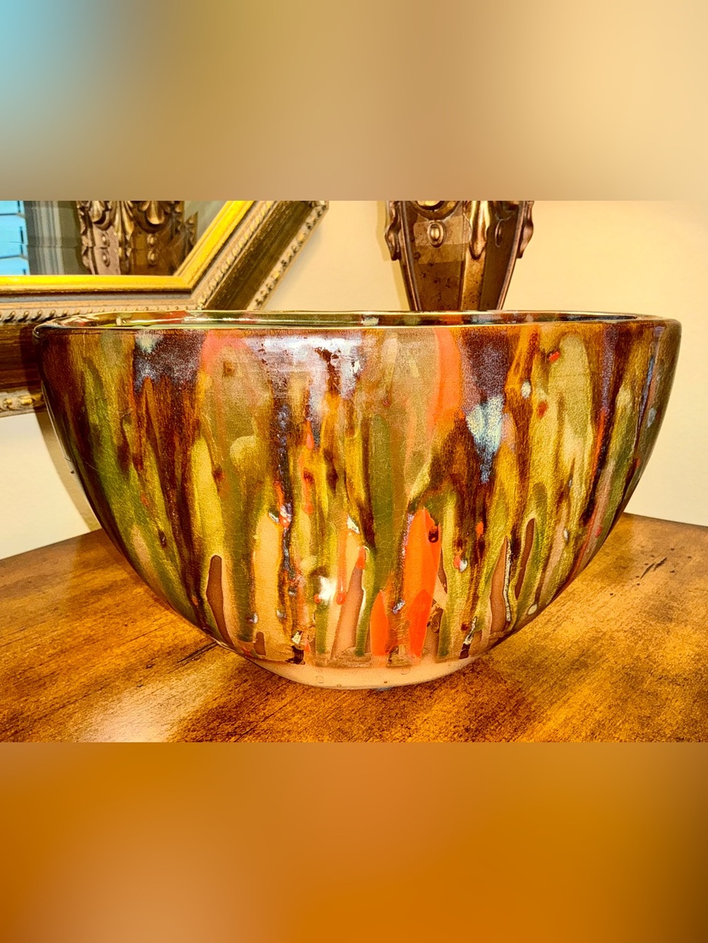Vintage Studio Art Pottery Drip Glaze
